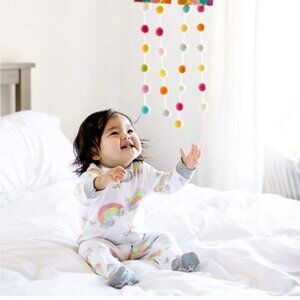 Burt's Bees Baby | "Over the Rainbow" Zipper Footie Pajamas | Size 3-6 Months